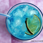 Happy Hour - Blue Lagoon cocktail